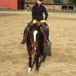 rider on a horse in western tack