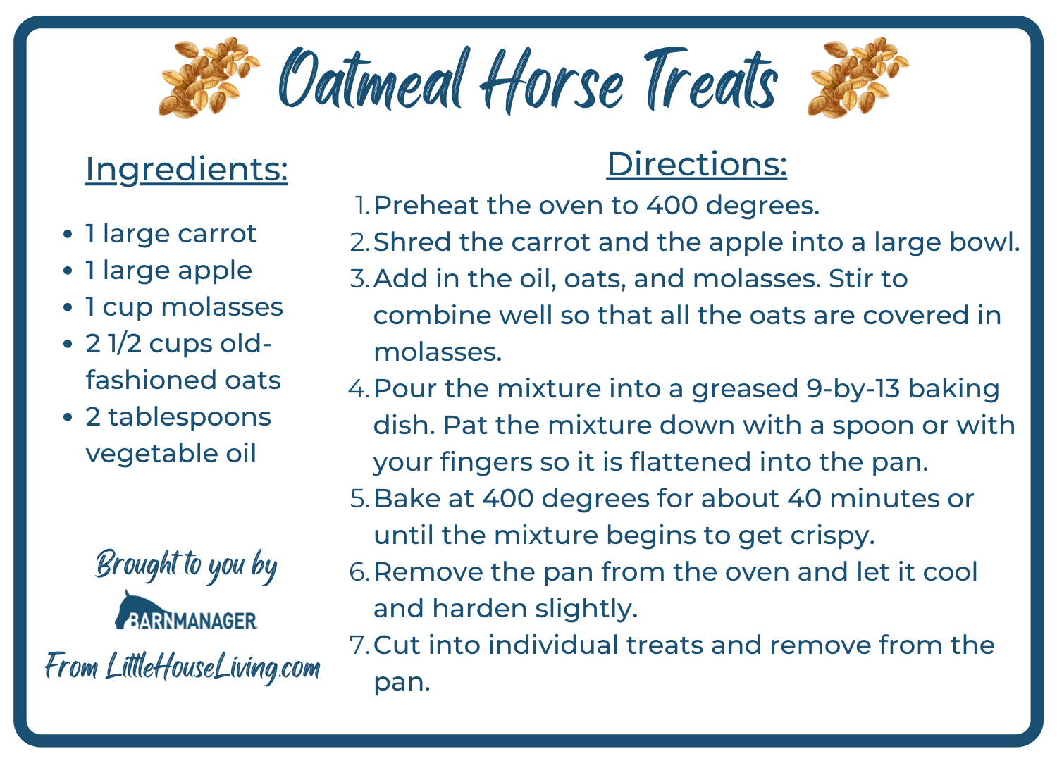 Diy Recipes For Fall Themed Horse